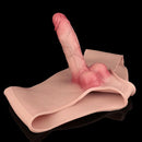 6.77in Hollow Penis Dildo Sleeve Silicone Soft Pants For Women Men Fuck