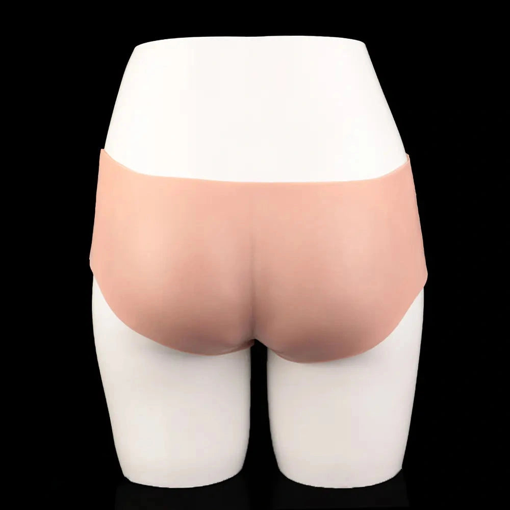 6.77in Hollow Penis Dildo Sleeve Silicone Soft Pants For Women Men Fuck