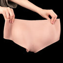 6.77in Hollow Penis Dildo Sleeve Silicone Soft Pants For Women Men Fuck