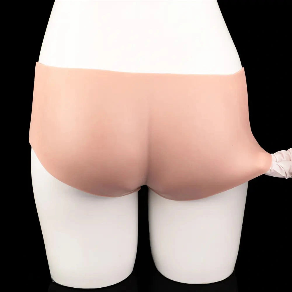 6.77in Hollow Penis Dildo Sleeve Silicone Soft Pants For Women Men Fuck