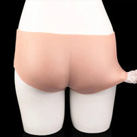 6.77in Hollow Penis Dildo Sleeve Silicone Soft Pants For Women Men Fuck