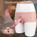 6.77in Hollow Penis Dildo Sleeve Silicone Soft Pants For Women Men Fuck