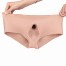 6.77in Hollow Penis Dildo Sleeve Silicone Soft Pants For Women Men Fuck