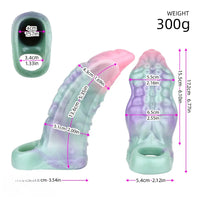 6.77in Scale Whisper Fantasy Hollow Dildo Sleeve For Male Cock Extension