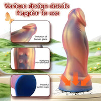 6.77in Silicone Spiked Soft Lifelike Dildo Female Backyard Anal Dildo