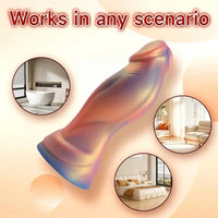 6.77in Silicone Spiked Soft Lifelike Dildo Female Backyard Anal Dildo