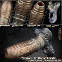6.77in Tentacle Spiked Silicone Strap on Dildo Sleeve For Adult Couples