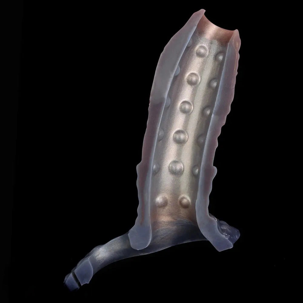 6.77in Tentacle Spiked Silicone Strap on Dildo Sleeve For Adult Couples