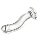 6.77in Transparent Glass Realistic Companion Dildo For Adult Sex