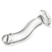 6.77in Transparent Glass Realistic Companion Dildo For Adult Sex