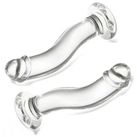 6.77in Transparent Glass Realistic Companion Dildo For Adult Sex