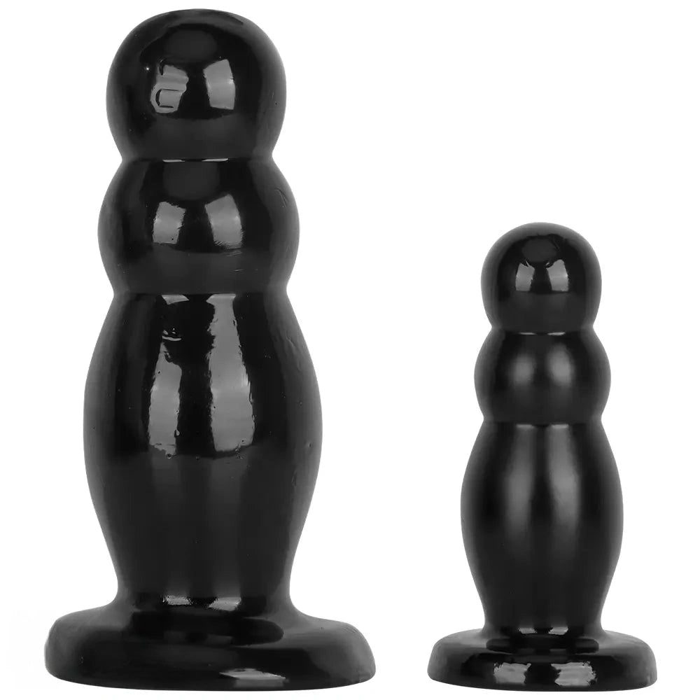 6.7in 10.23in Golden PVC Extra Large Thick Butt Plug Dildo Anal Beads