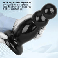 6.7in 10.23in Golden PVC Extra Large Thick Butt Plug Dildo Anal Beads