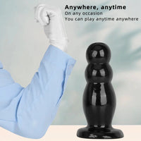 6.7in 10.23in Golden PVC Extra Large Thick Butt Plug Dildo Anal Beads