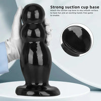 6.7in 10.23in Golden PVC Extra Large Thick Butt Plug Dildo Anal Beads