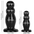 6.7in 10.23in Golden PVC Extra Large Thick Butt Plug Dildo Anal Beads