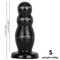 6.7in 10.23in Golden PVC Extra Large Thick Butt Plug Dildo Anal Beads