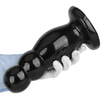 6.7in 10.23in Golden PVC Extra Large Thick Butt Plug Dildo Anal Beads