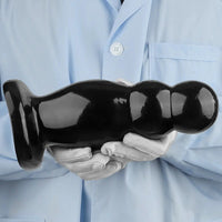 6.7in 10.23in Golden PVC Extra Large Thick Butt Plug Dildo Anal Beads