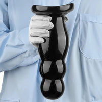 6.7in 10.23in Golden PVC Extra Large Thick Butt Plug Dildo Anal Beads