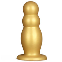 6.7in 10.23in Golden Silicone Extra Large Thick Butt Plug Dildo Anal Beads