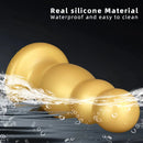 6.7in 10.23in Golden Silicone Extra Large Thick Butt Plug Dildo Anal Beads