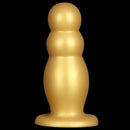6.7in 10.23in Golden Silicone Extra Large Thick Butt Plug Dildo Anal Beads