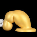 6.7in 10.23in Golden Silicone Extra Large Thick Butt Plug Dildo Anal Beads