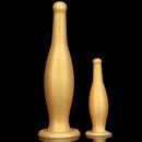 6.7in 11.41in Gold Beer Bottle Silicone Soft Big Anal Butt Plug Dildo