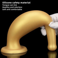 6.7in 11.41in Gold Beer Bottle Silicone Soft Big Anal Butt Plug Dildo
