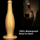 6.7in 11.41in Gold Beer Bottle Silicone Soft Big Anal Butt Plug Dildo