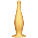 6.7in 11.41in Gold Beer Bottle Silicone Soft Big Anal Butt Plug Dildo