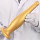 6.7in 11.41in Gold Beer Bottle Silicone Soft Big Anal Butt Plug Dildo