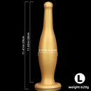 6.7in 11.41in Gold Beer Bottle Silicone Soft Big Anal Butt Plug Dildo