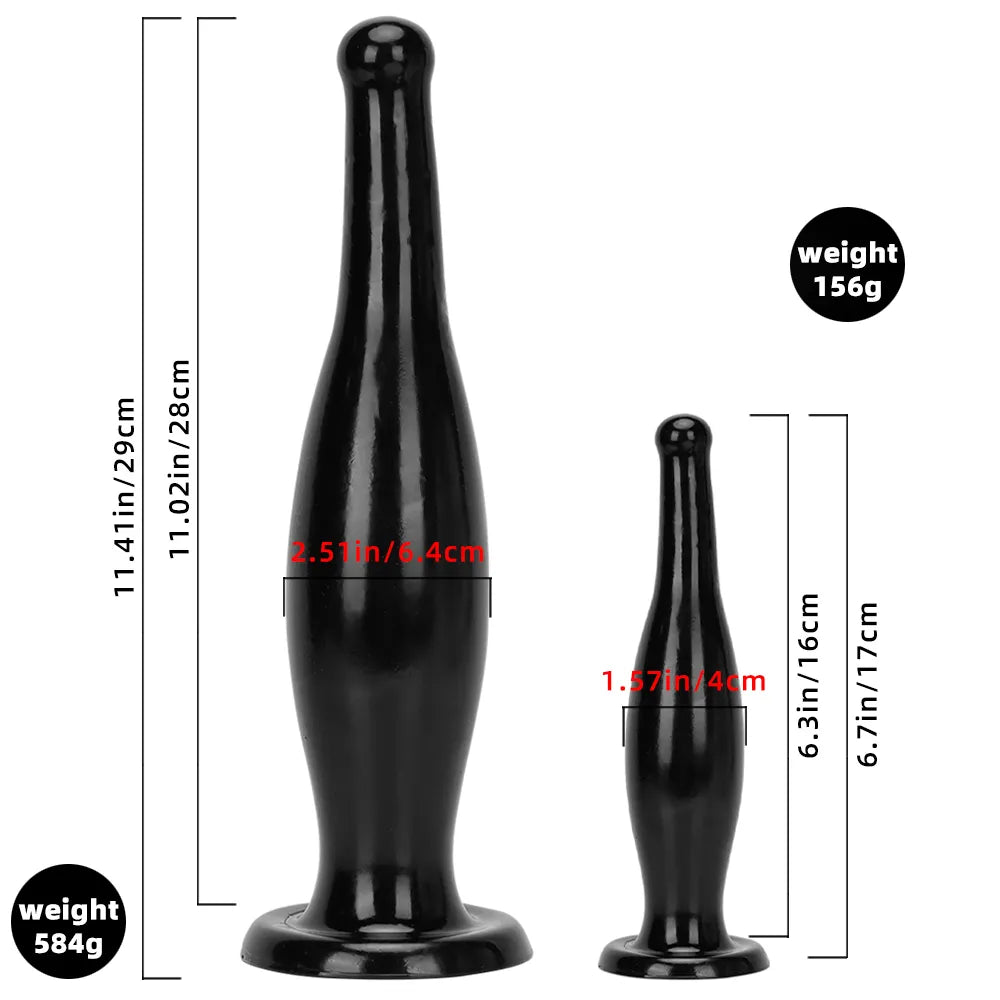 6.7in 11.41in Women Men Big Black Thick Beer Bottle Dildo For Anal Sex