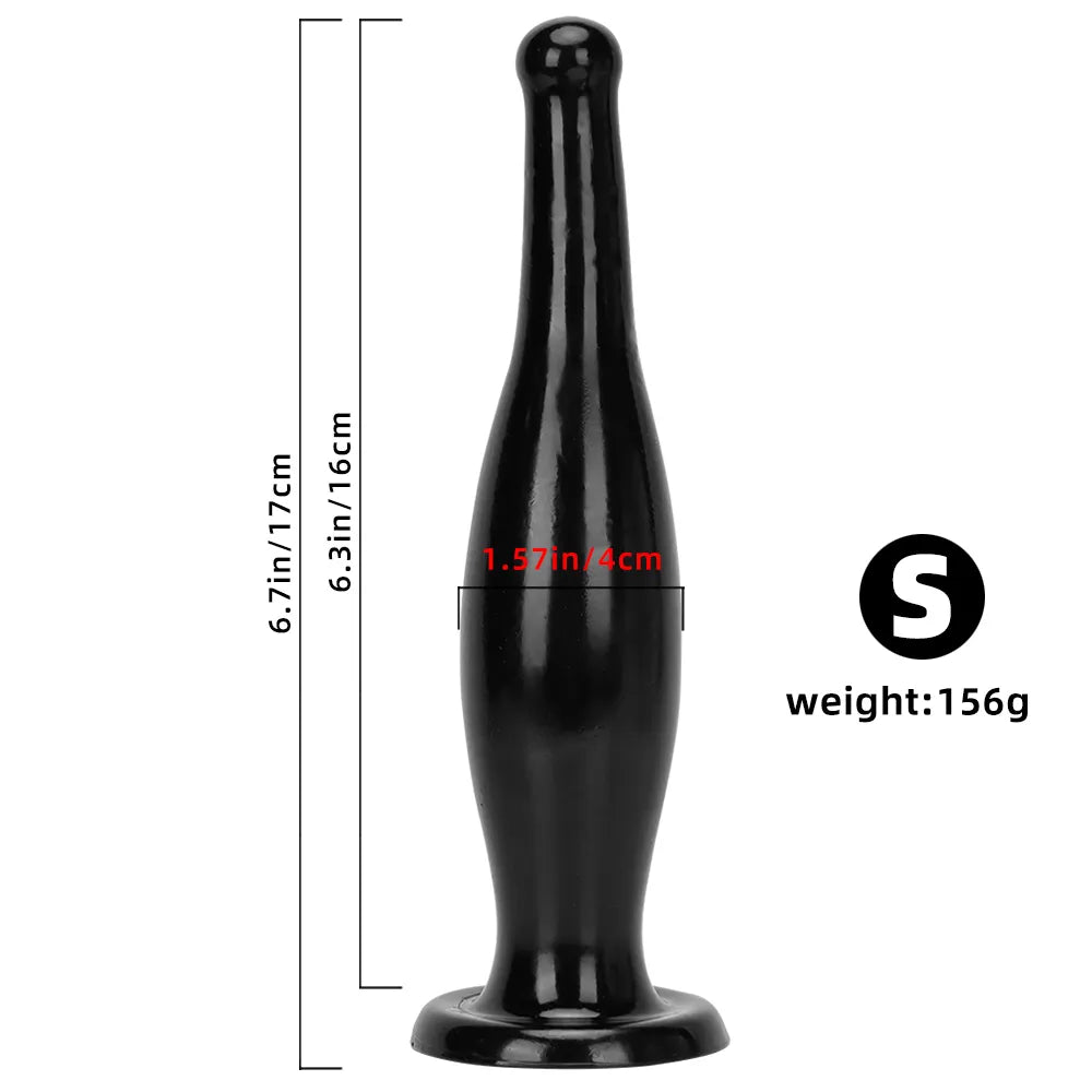 6.7in 11.41in Women Men Big Black Thick Beer Bottle Dildo For Anal Sex