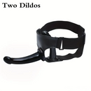 6.7in 7.7in Real Rubber Black Strap on Dildo Vaginal Anal Expander