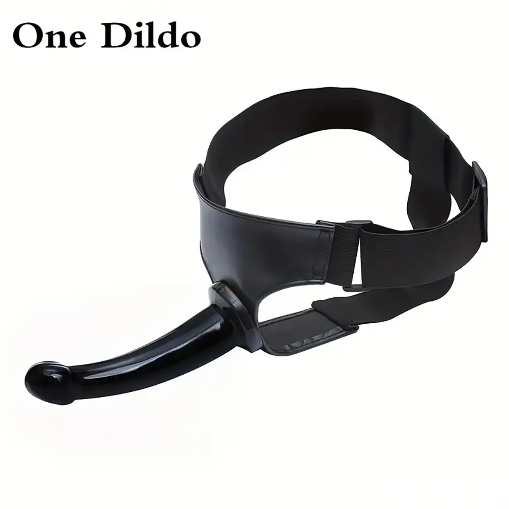 6.7in 7.7in Real Rubber Black Strap on Dildo Vaginal Anal Expander