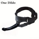 6.7in 7.7in Real Rubber Black Strap on Dildo Vaginal Anal Expander