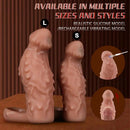 6.7in 7.84in Auto Vibrating Dildo Sleeve Resistant Pulling Durable Cock Sleeve
