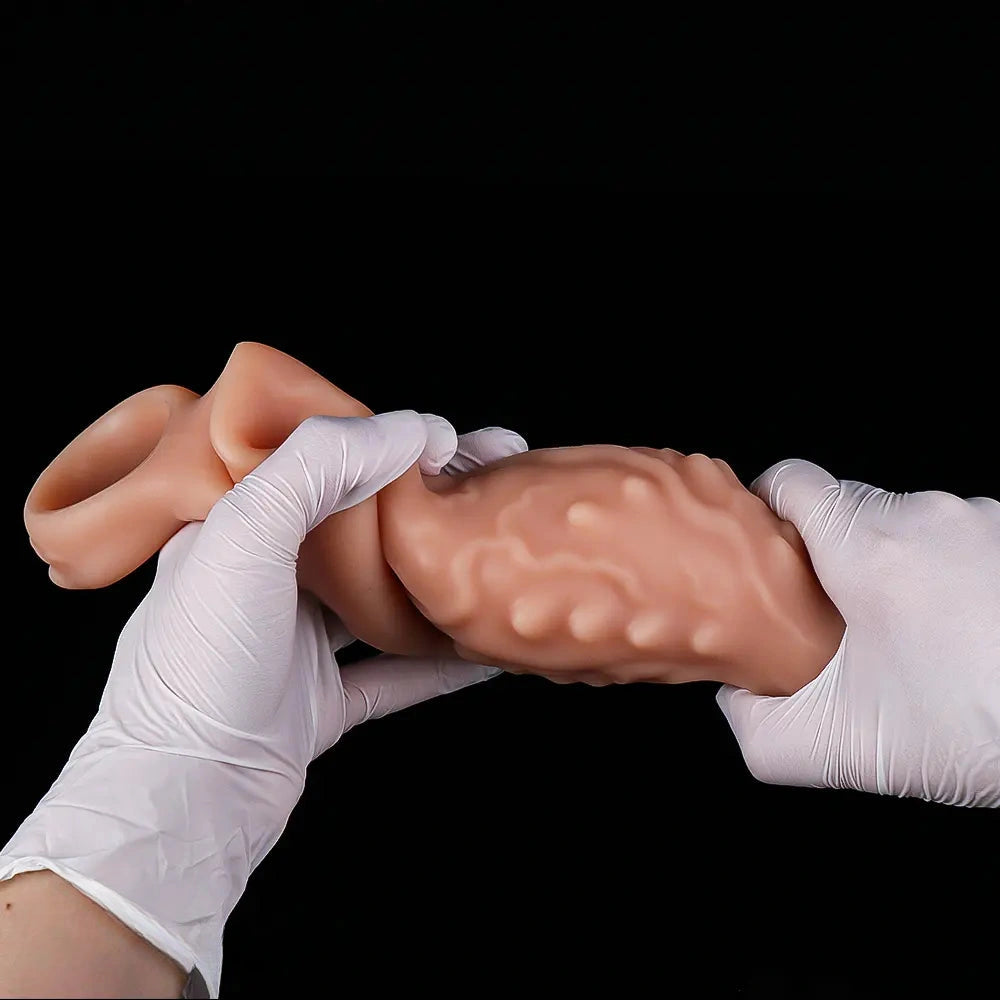 6.7in 7.84in Auto Vibrating Dildo Sleeve Resistant Pulling Durable Cock Sleeve