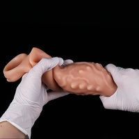 6.7in 7.84in Auto Vibrating Dildo Sleeve Resistant Pulling Durable Cock Sleeve