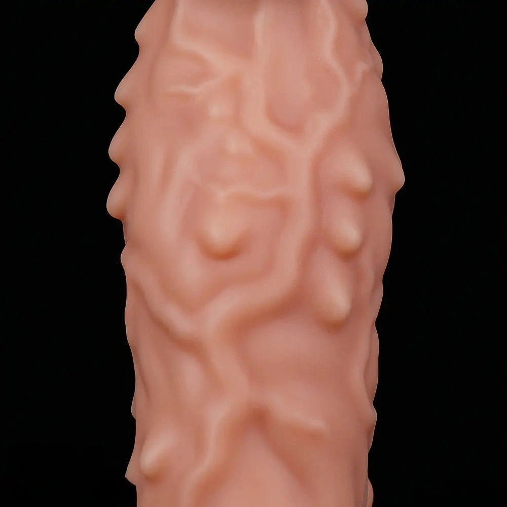 6.7in 7.84in Auto Vibrating Dildo Sleeve Resistant Pulling Durable Cock Sleeve