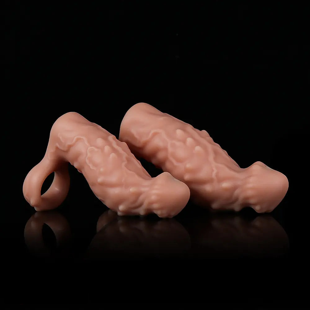 6.7in 7.84in Auto Vibrating Dildo Sleeve Resistant Pulling Durable Cock Sleeve