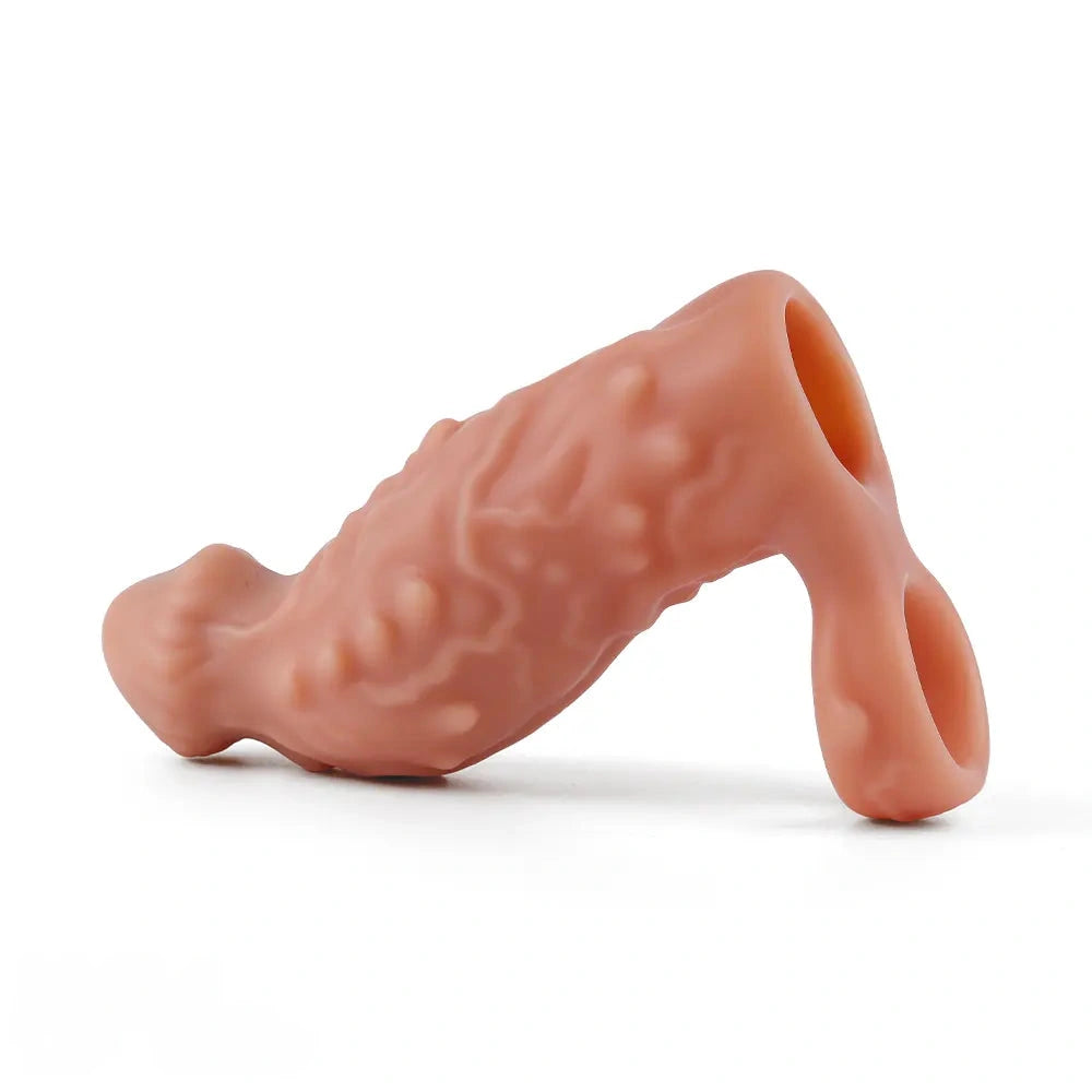 6.7in 7.84in Auto Vibrating Dildo Sleeve Resistant Pulling Durable Cock Sleeve