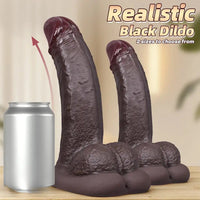 6.7in 7.8in Upturned Realistic Silicone Dildo Couples G-Spot Anal Cock
