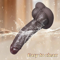 6.7in 7.8in Upturned Realistic Silicone Dildo Couples G-Spot Anal Cock