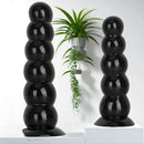 6.7in 8.26in Anal Beads Dildo PVC Black Cock With Powerful Suction Cup
