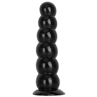 6.7in 8.26in Anal Beads Dildo PVC Black Cock With Powerful Suction Cup