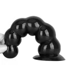 6.7in 8.26in Anal Beads Dildo PVC Black Cock With Powerful Suction Cup